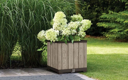 Signature Square Planter - Ashwood Brown