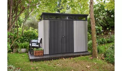 Keter Artisan 9 x 7ft Double Door Pent Outdoor Plastic Garden Shed