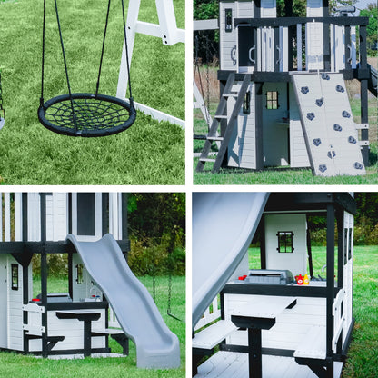 Canyon Creek Swing Set – White