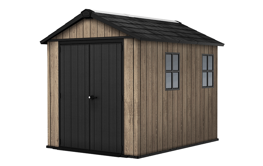 Signature Apex Shed 7.5x9ft - Ashwood Brown