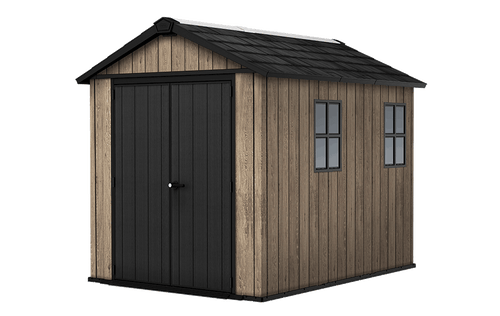 Signature Apex Shed 7.5x9ft - Ashwood Brown