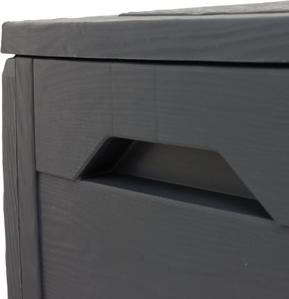 Keter Chalet-Jardin 12 Hollywood Garden Storage Chest Charcoal Grey 270 L