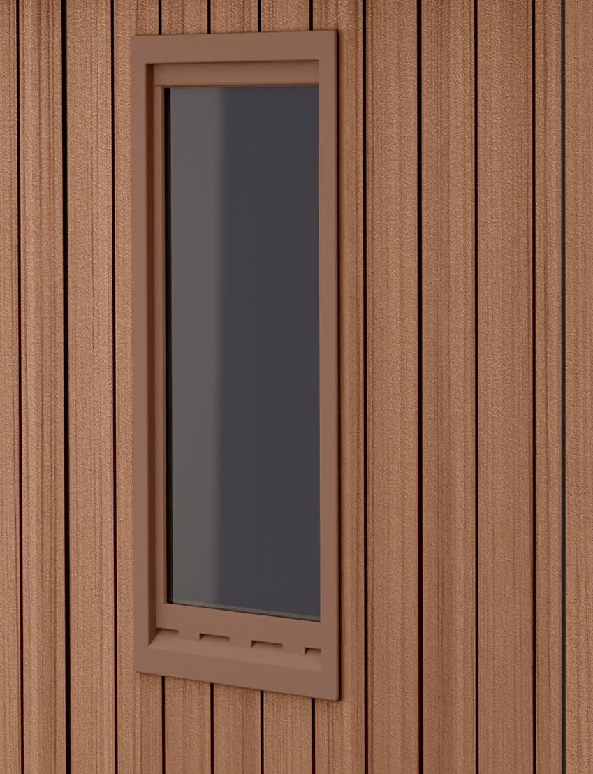 Darwin 6x4ft (1.8m x 1.2m) Double Door Garden Shed — Wood-Effect Outdoor Storage