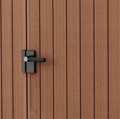 Darwin 6x4ft (1.8m x 1.2m) Double Door Garden Shed — Wood-Effect Outdoor Storage