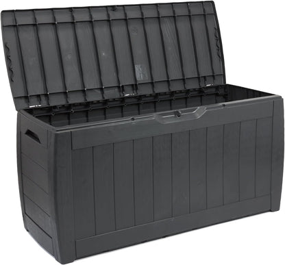 Keter Chalet-Jardin 12 Hollywood Garden Storage Chest Charcoal Grey 270 L