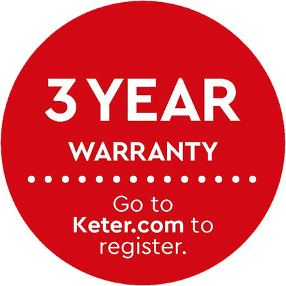 Keter Elements 2 Seater 100% recycled Outdoor Garden Furniture Modular Balcony Set - Graphite with Grey Cushions Fade Free | All Weather Resistant | Easy Clean | Zero Maintenance