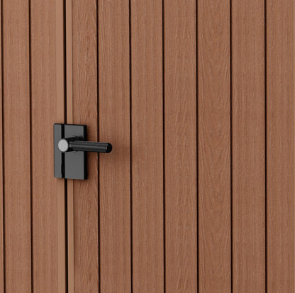 Darwin 4X6 Garden Shed with Natural Wood-Look | Evotech Composite, Weather-Resistant