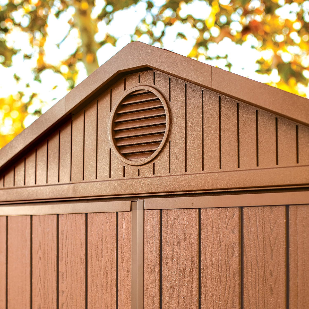 Darwin 6x4ft (1.8m x 1.2m) Double Door Garden Shed — Wood-Effect Outdoor Storage