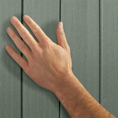 Darwin 6x4ft (1.8m x 1.2m) Double Door Garden Shed — Wood-Effect Outdoor Storage