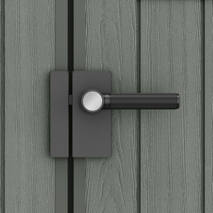 Darwin 6x4ft (1.8m x 1.2m) Double Door Garden Shed — Wood-Effect Outdoor Storage