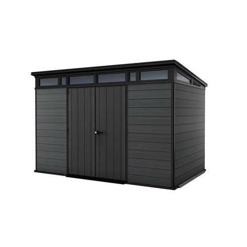 Keter Cortina 11x7 ft Resin Storage Shed, Graphite