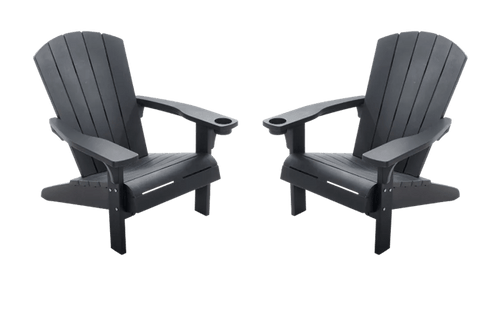 Alpine Adirondack Chair Set - Grey