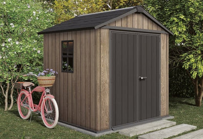 Signature Apex Shed 7.5x7ft - Ashwood Brown