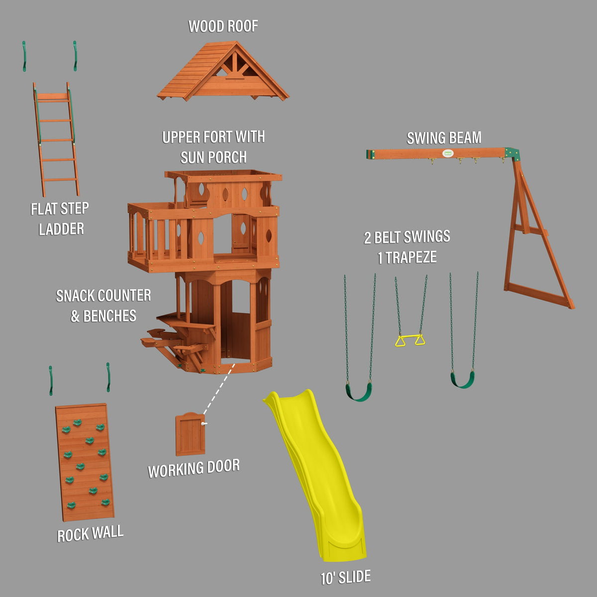 Woodland Swing Set