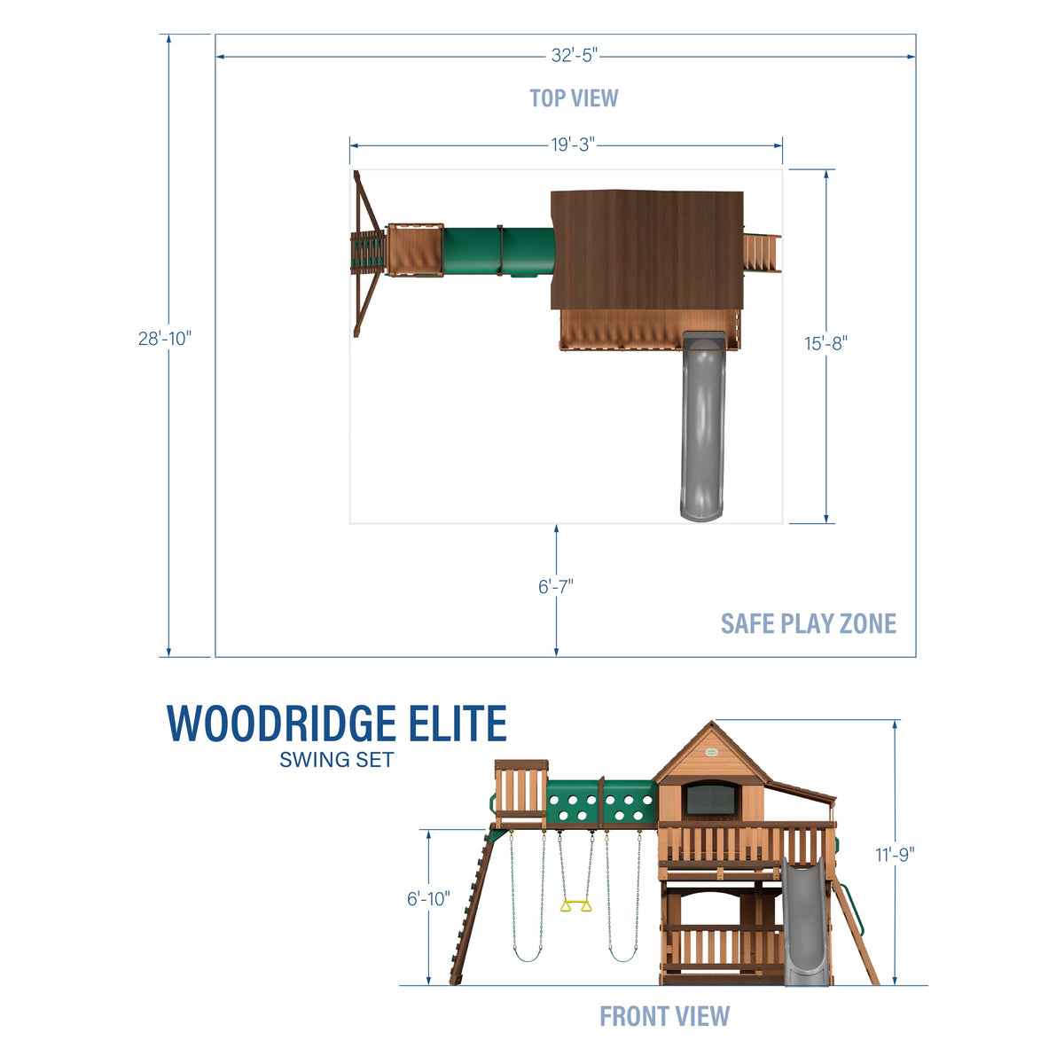 Woodridge Elite Swing Set