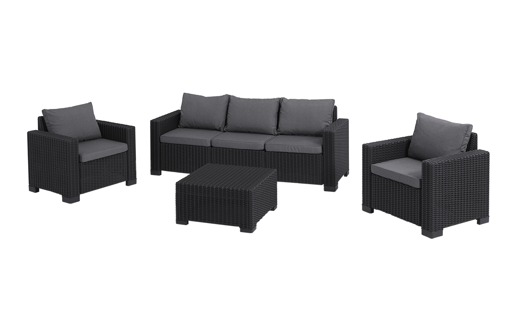 California 5 seater Lounge set - Grey